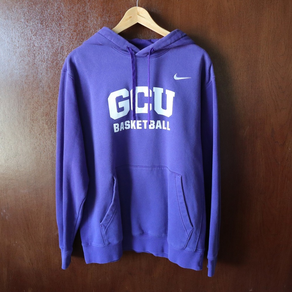 Nike GCU Basketball Hoodie Mens Large Purple Grand Canyon University Pullover